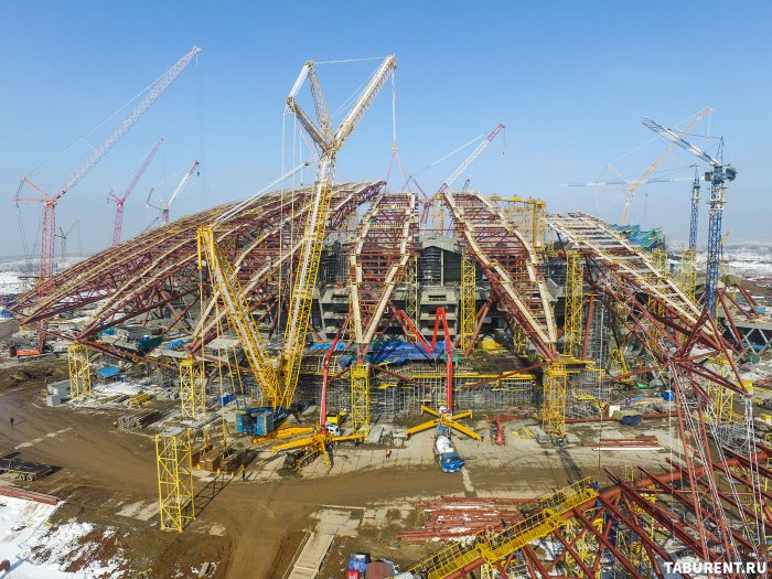 Стадион «Самара Арена» хотят покрыть строительной мембраной