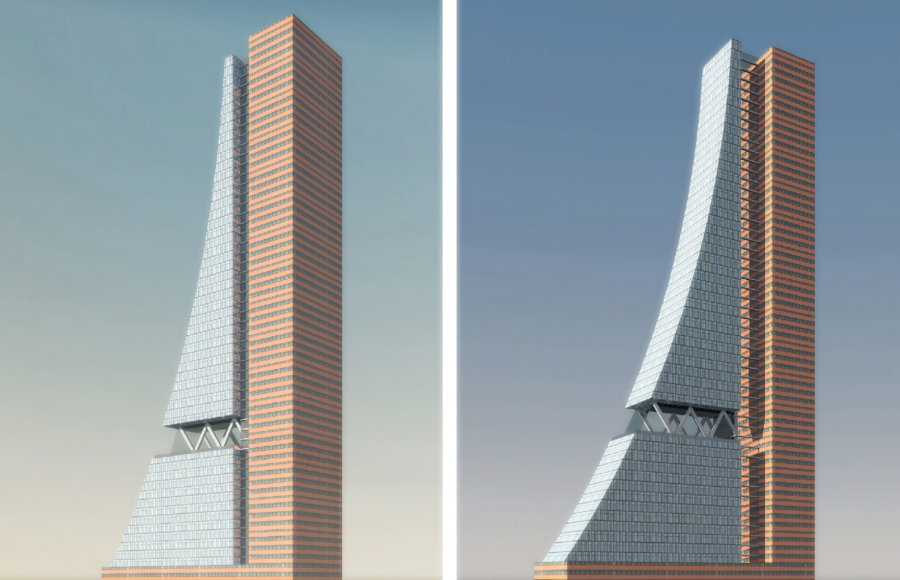 Эскиз будущего небоскреба в Самаре