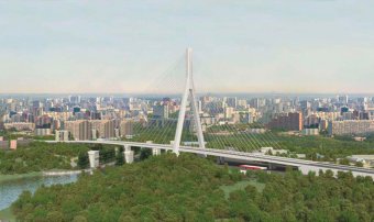 В Москве построят 137-метровый вантовый мост