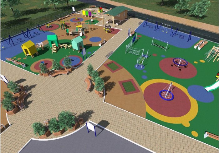 Около стадиона «Самара Арена» началось строительство инклюзивного детского игрового парка