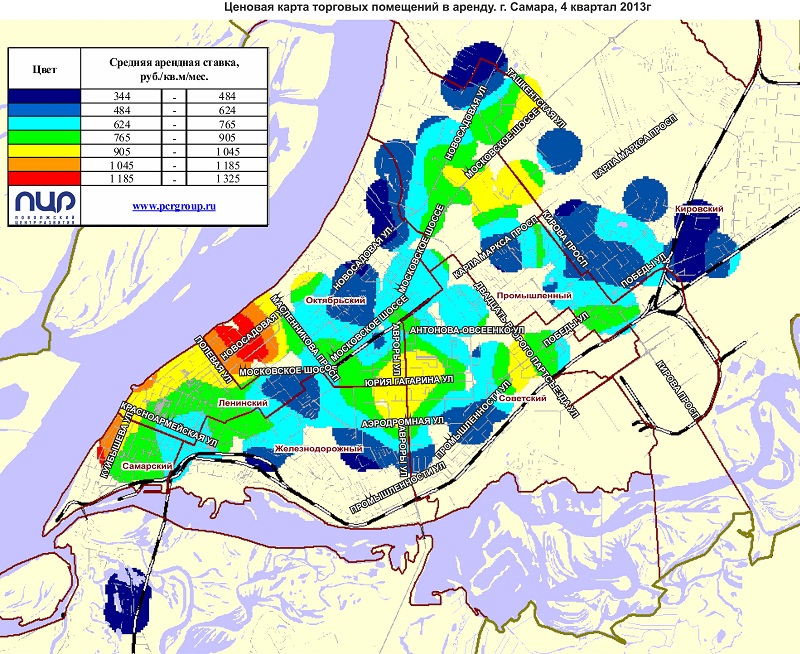 Карта кварталов самары